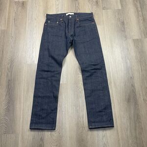 Gap 1969 Jeans Mens 32x30 Blue Kaihara Japanese Selvedge Denim Slim Raw Cotton